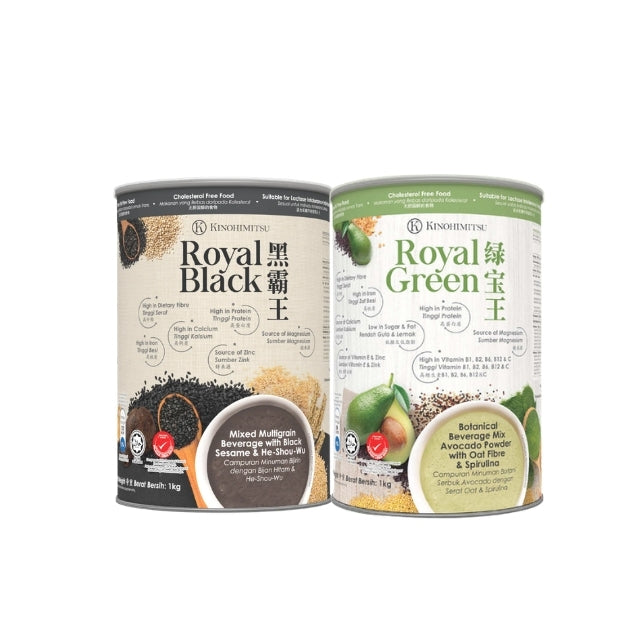 KINOHIMITSU ROYAL BLACK 1KG + KINOHIMTSU ROYAL GREEN 1KG