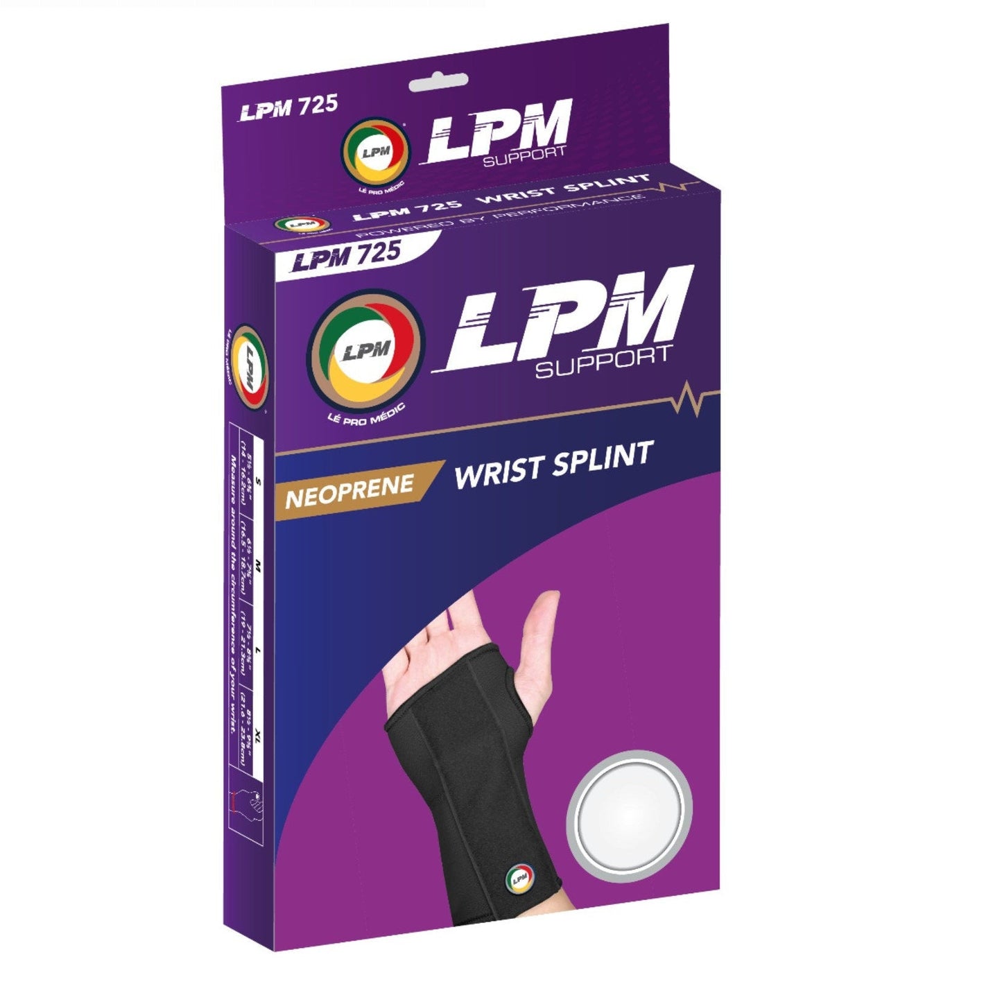 LPM WRIST SPLINT LEFT/RIGHT 725 L