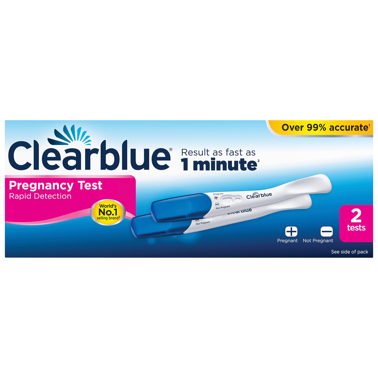 CLEARBLUE RAPID DETECTION PREGNANCY TEST 2S