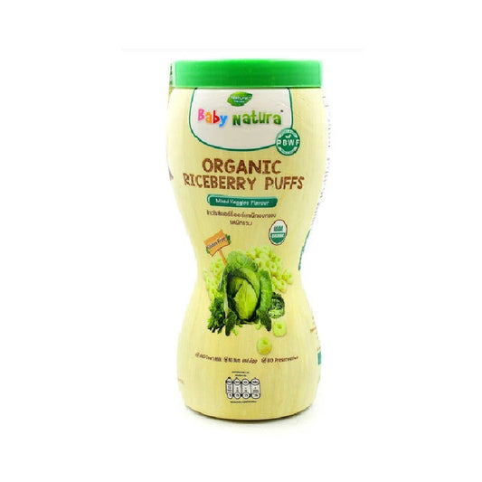BABY NATURA ORG RICEBERRY PUFFS MIXED VEGGIES 40G