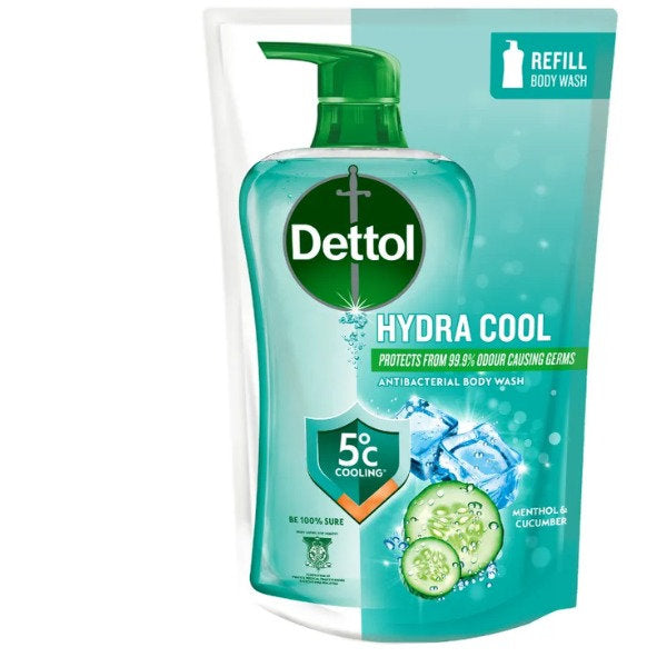 DETTOL SHOWER GEL HYDRA COOL MENTHOL CUCUMBER REFILL 800G