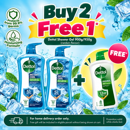 DETTOL SHOWER GEL COOL 900G