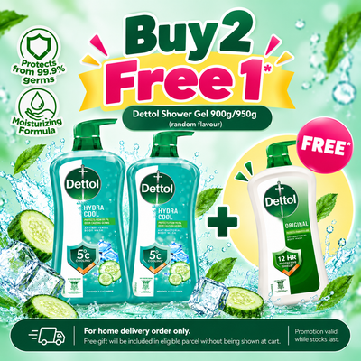 DETTOL SHOWER GEL HYDRA COOL MENTHOL CUCUMBER 950G