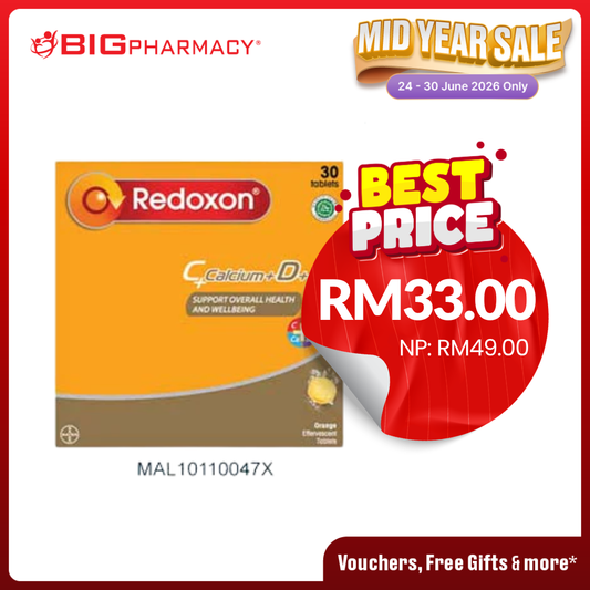REDOXON EFFERVESCENT C +CALCIUM D3 +B6 10SX3