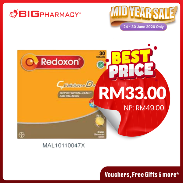 REDOXON EFFERVESCENT C +CALCIUM D3 +B6 10SX3
