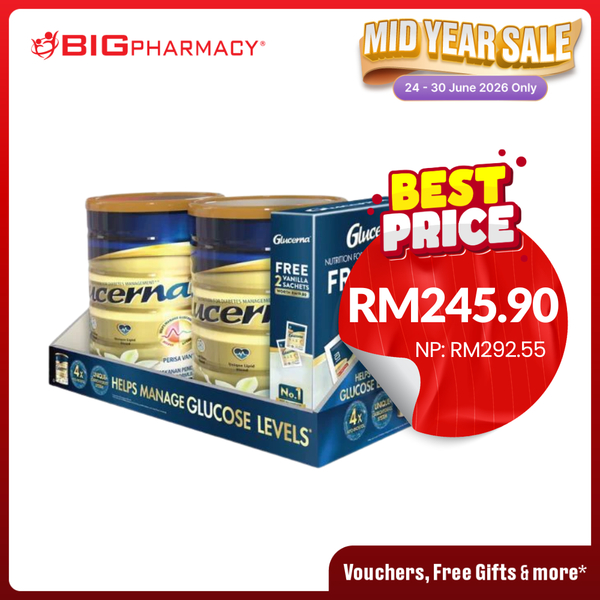 GLUCERNA VANILLA 800G 2S FOC 2 SACHETS