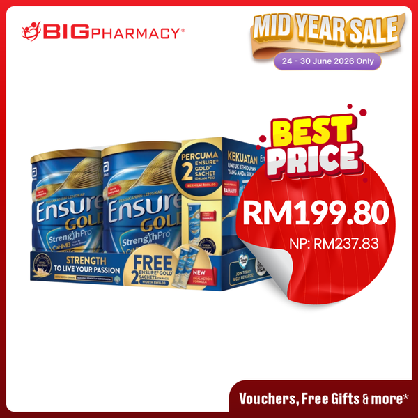 ENSURE GOLD WHEAT 800G 2S FOC 2 SACHETS