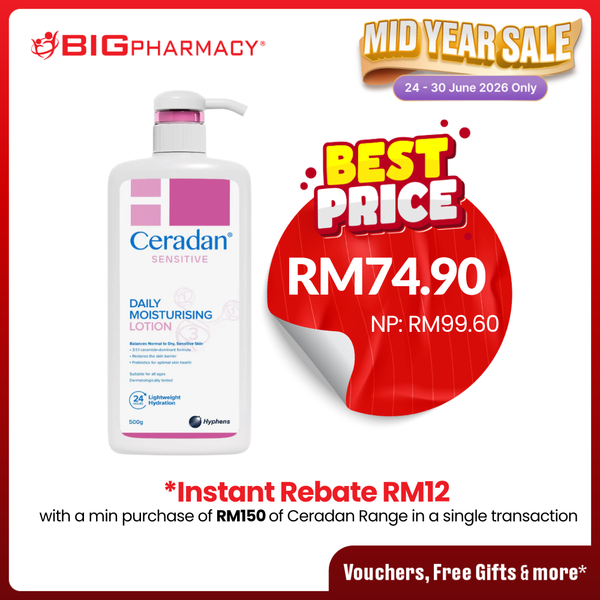 CERADAN DAILY MOISTURISING LOTION 500G