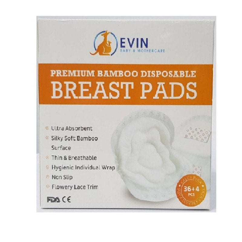 EVIN SUPER THIN HONEYCOMB DISPOSABLE BREASTPAD 40S