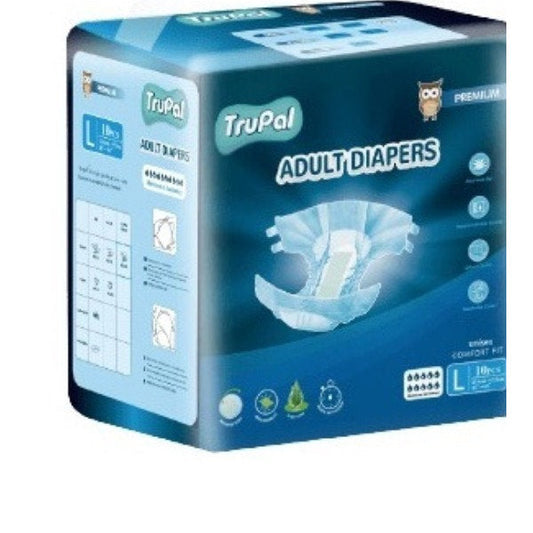TRUPAL ADULT DIAPERS PREMIUM NIGHT L 10S