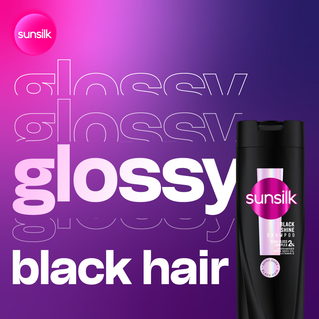SUNSILK SHAMPOO STUNNING BLACK SHINE 625ML