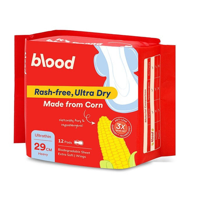 BLOOD CORN PAD ULTRATHIN HEAVY 29CM 12S