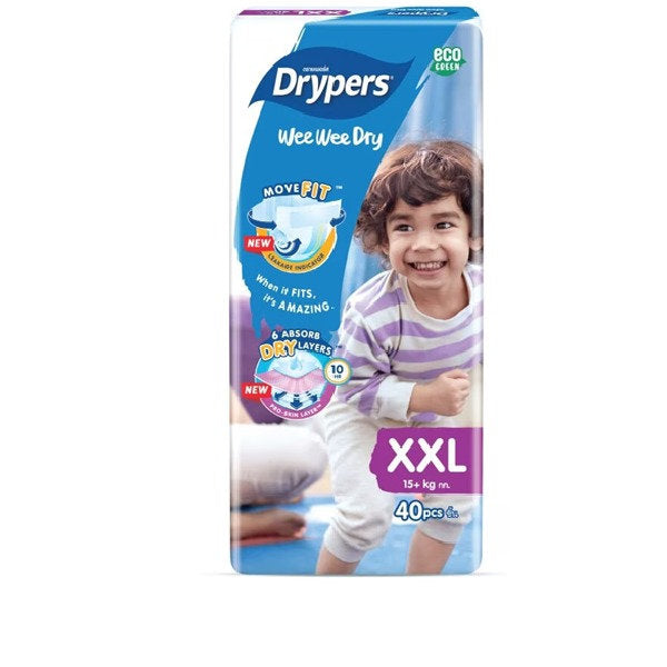DRYPERS WEE WEE DRY XXL 40S X 3