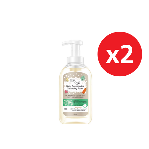 BZU BZU BABY ACCESSORIES CLEANSING FOAM ORIGINAL 500ML X2