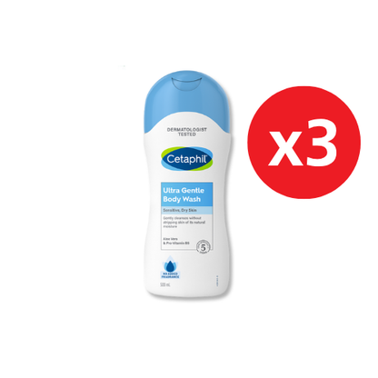 CETAPHIL ULTRA GENTLE WASH 500ML X3