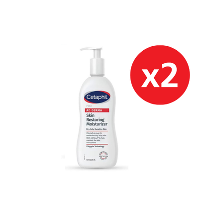 CETAPHIL PRO AD DERMA SKIN RESTORING BODY MOISTURIZER 295ML X2