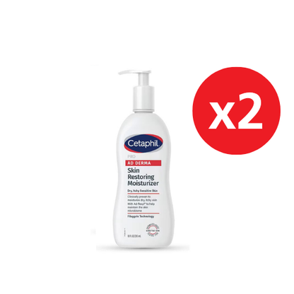 CETAPHIL PRO AD DERMA SKIN RESTORING BODY MOISTURIZER 295ML X2