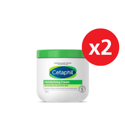 CETAPHIL MOISTURIZING CREAM 453G X2