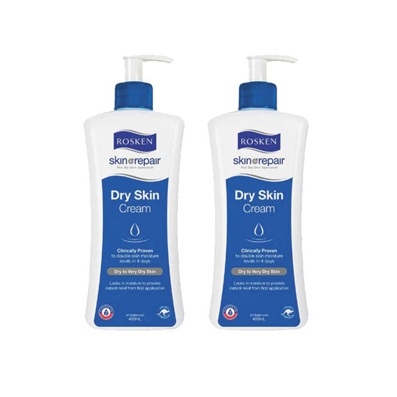 ROSKEN DRY SKIN CREAM 400ML x2