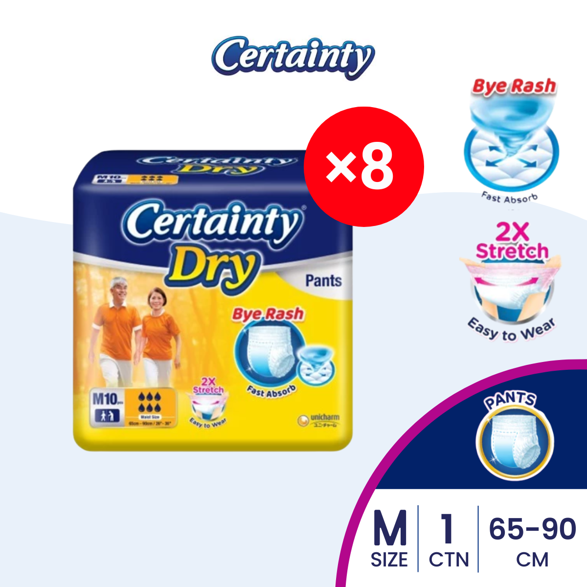 Certainty Dry Pants M 10S X 8