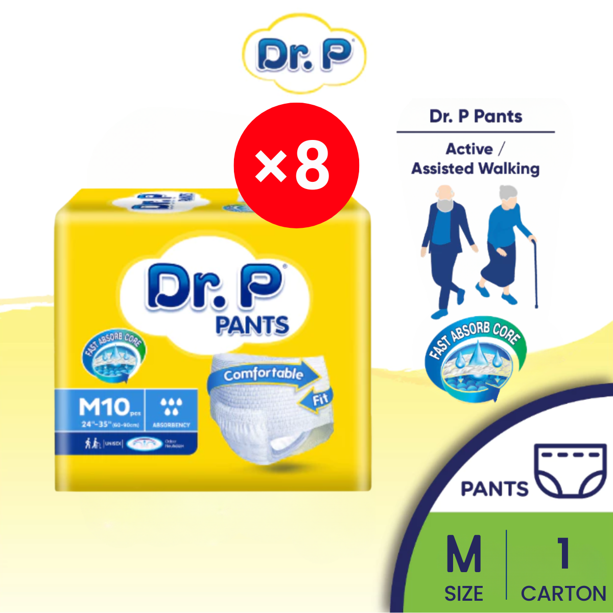 Dr P Adult Pants M 10s X 8
