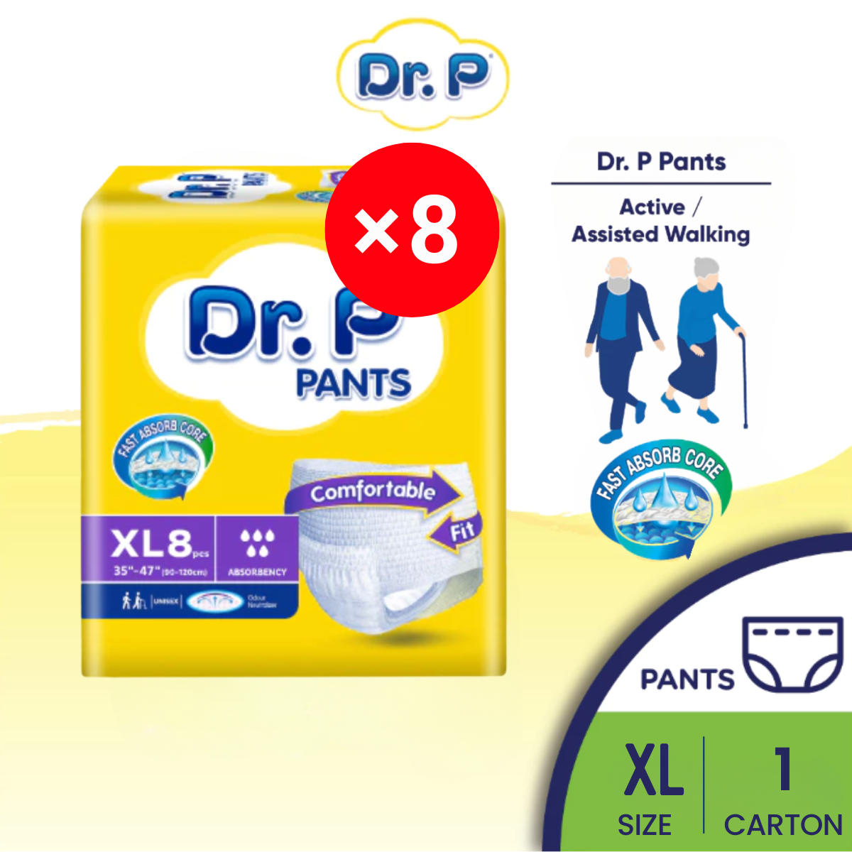 Dr P Adult Pants XL 8s X 8