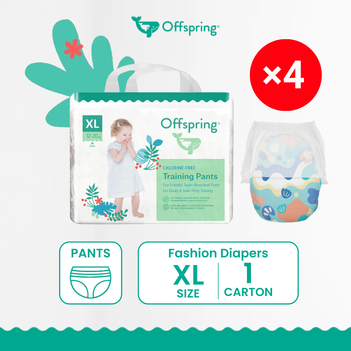 OFFSPRING FASHION PANTS XL 30S x4