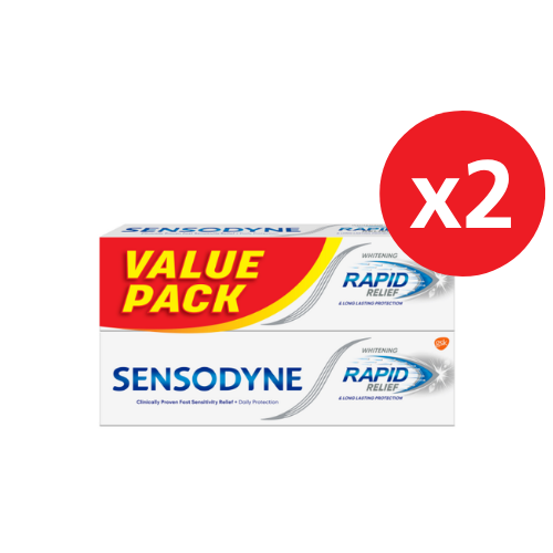 SENSODYNE RAPID RELIEF WHITE 100G X 4