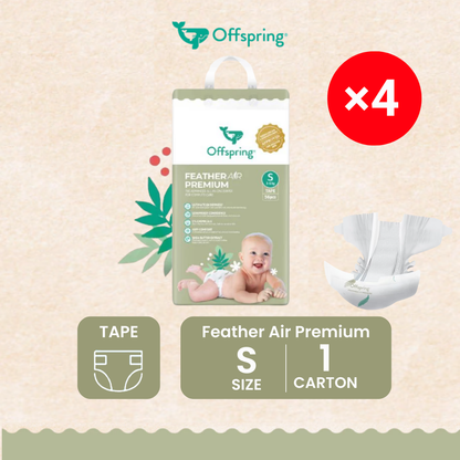 OFFSPRING FEATHER AIR PREMIUM TAPE DIAPER S 56S X 4