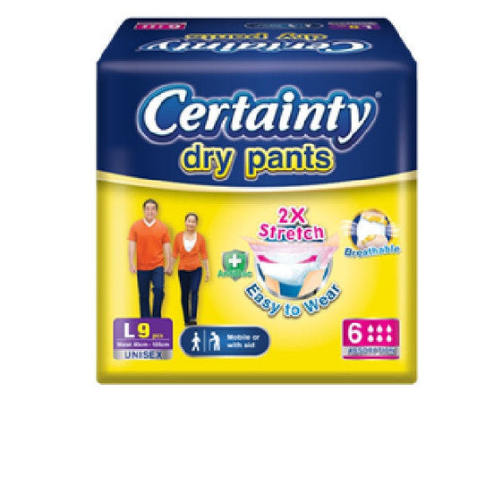CERTAINTY DRY PANTS ADULT REGULAR L 80-105CM 9S X 8
