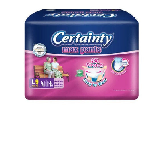 CERTAINTY MAXPANTS ADULT REGULAR L 74-100CM 9S X 8