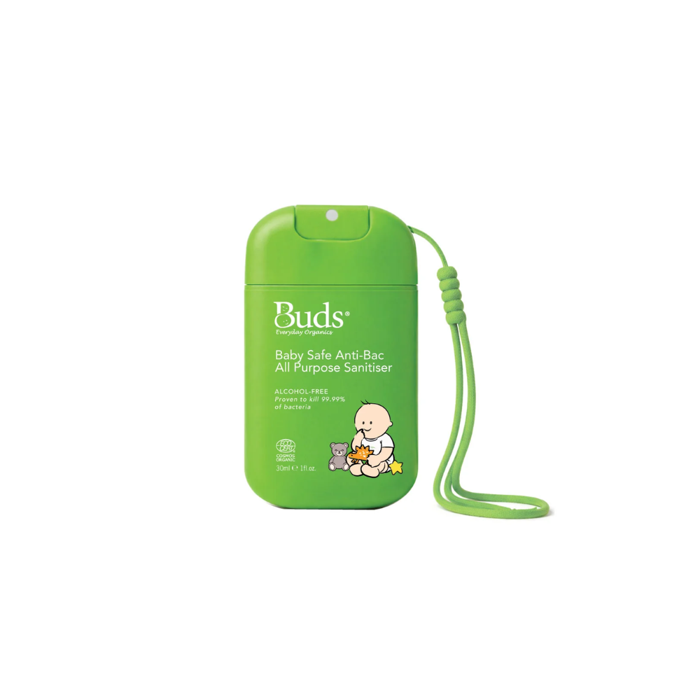 BUDS EVERYDAY ORGANICS BABY SAFE ANTI-BAC ALL PURPOSE SANITIZER 30ML