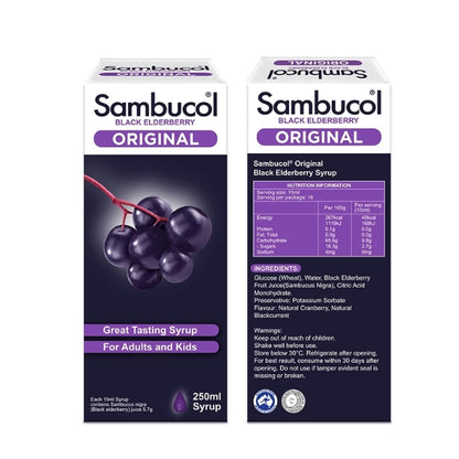 SAMBUCOL ORI BLK ELDERBERRY 250ML 2S