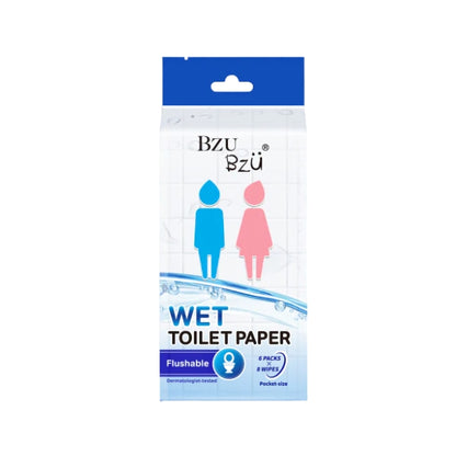 BZU BZU WET TOILET PAPER 8S