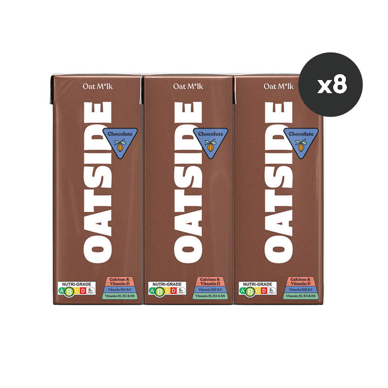 OATSIDE CHOCOLATE OAT MILK 180ML 3S X 8