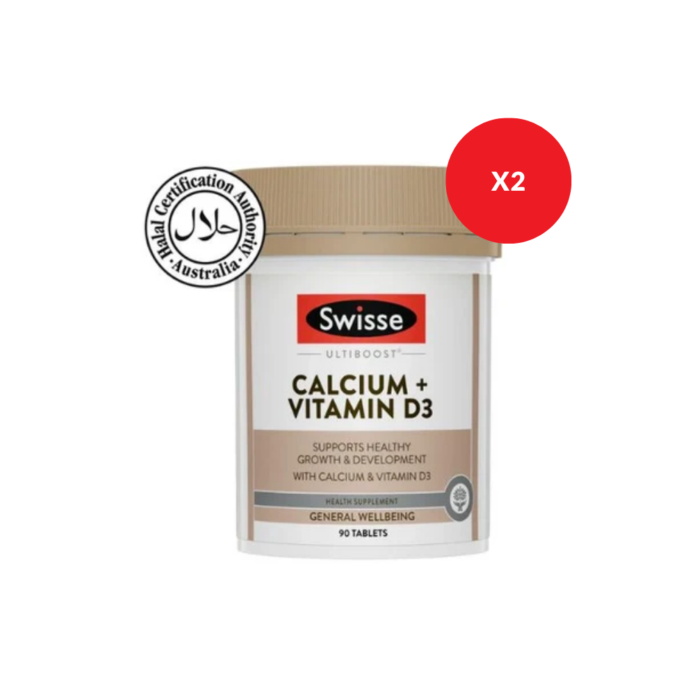SWISSE ULTIBT CALCIUM + VITAMIN D 90S x2