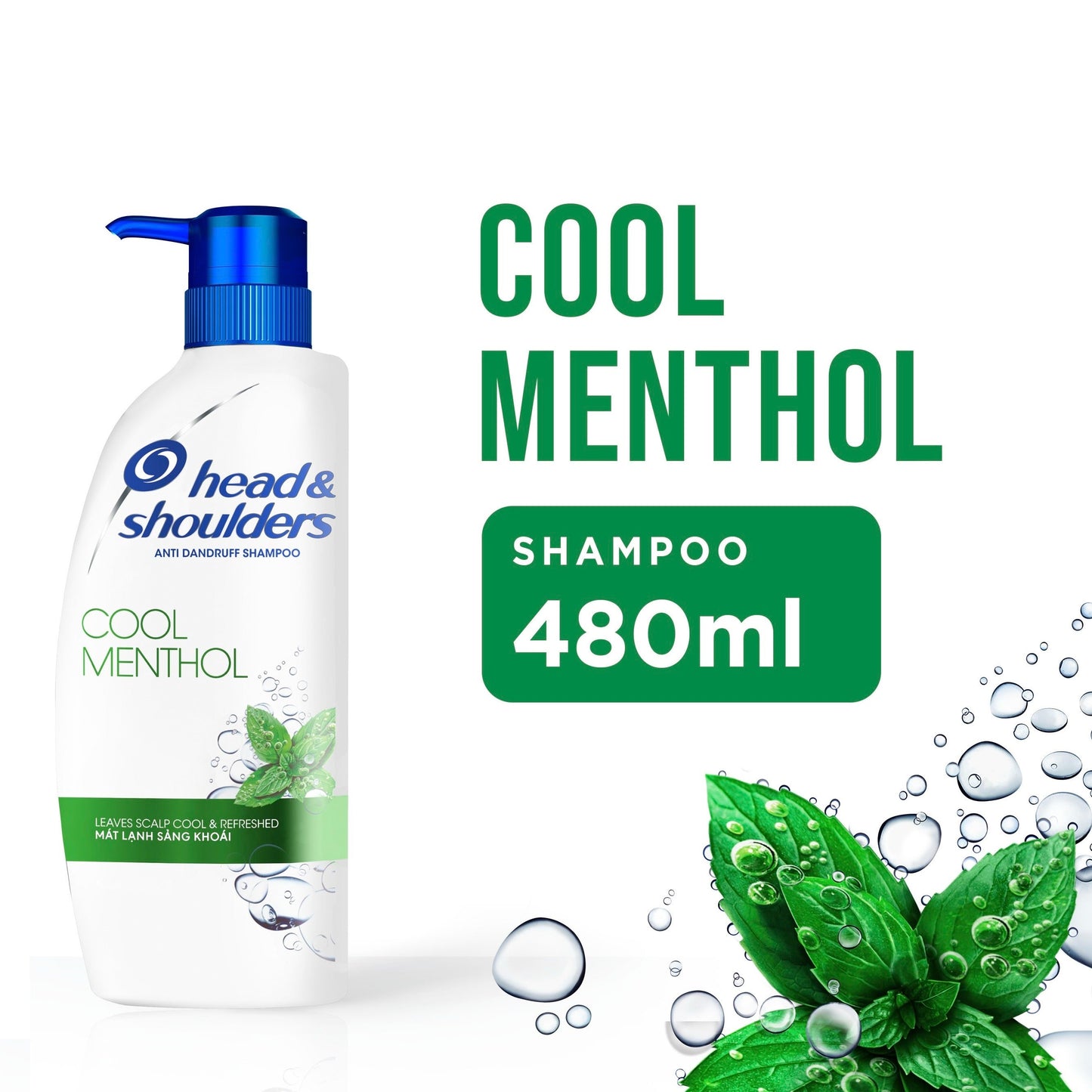 HEAD & SHOULDERS SHAMPOO COOL MENTHOL 480ML