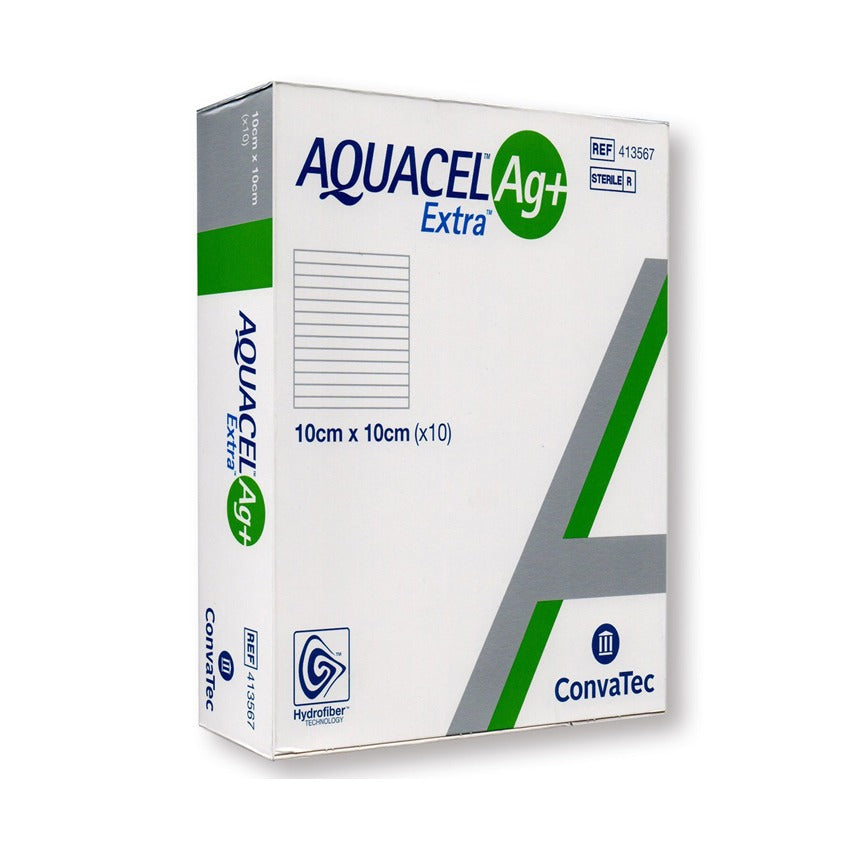 CONVATEC AQUACEL AG EXTRA 10CMX10CM (413567) 10S