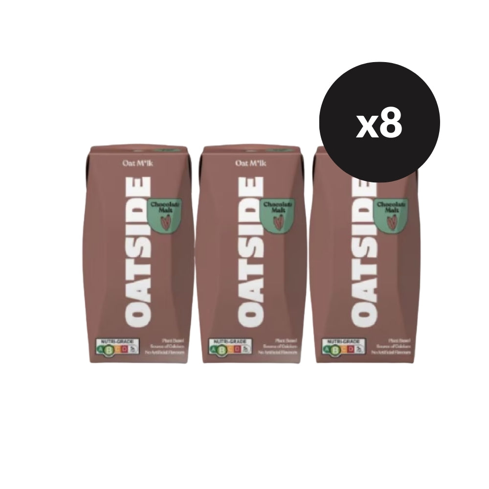 OATSIDE CHOCOLATE MALT OAT MILK 200ML 3S X 8