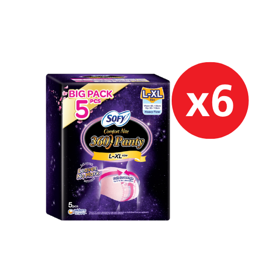 SOFY COMFORT NITE 360 PANTY L-XL 5S × 6