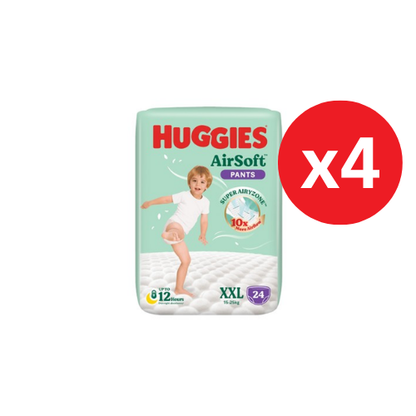 HUGGIES AIR SOFT PANTS XXL 24S × 4