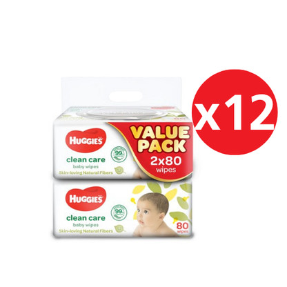 HUGGIES Baby Clean Care Wipes (80s × 24)