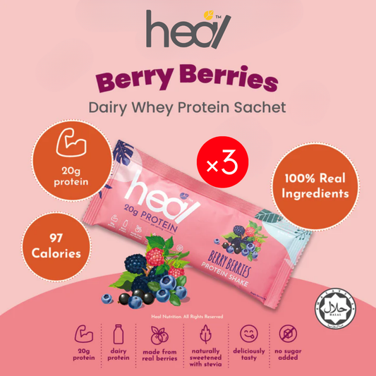 HEAL BERRY BERRIES PROTEIN 30G x 3