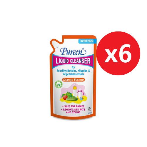 PUREEN LIQUID CLEANSER (ORANGE) 600ML x 6