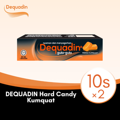 DEQUADIN HARD CANDY KUMQUAT 10S × 2