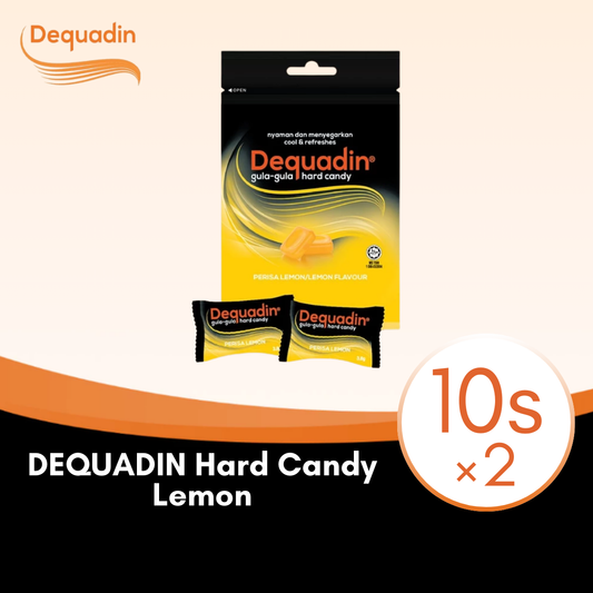 DEQUADIN HARD CANDY LEM POUCH 10S × 2