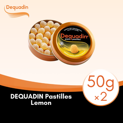 DEQUADIN LEMON PASTILLE 50G × 2