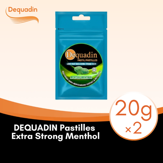 DEQUADIN PASTILLES EXT STG MENTHOL 20G × 2