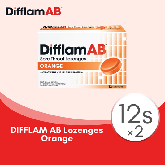DIFFLAM AB LOZENGES ORANGE 12S × 2