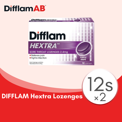 Difflam Hextra Lozenges 12S × 2